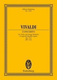 Vivaldi: Concerto D Major Opus 7/12 RV 214 / PV 152 (Study Score) published by Eulenburg